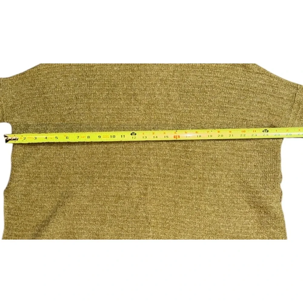 Free People Mock Neck Zip Front Textured Sweater Olive‎ Green XS - Picture 4 of 10